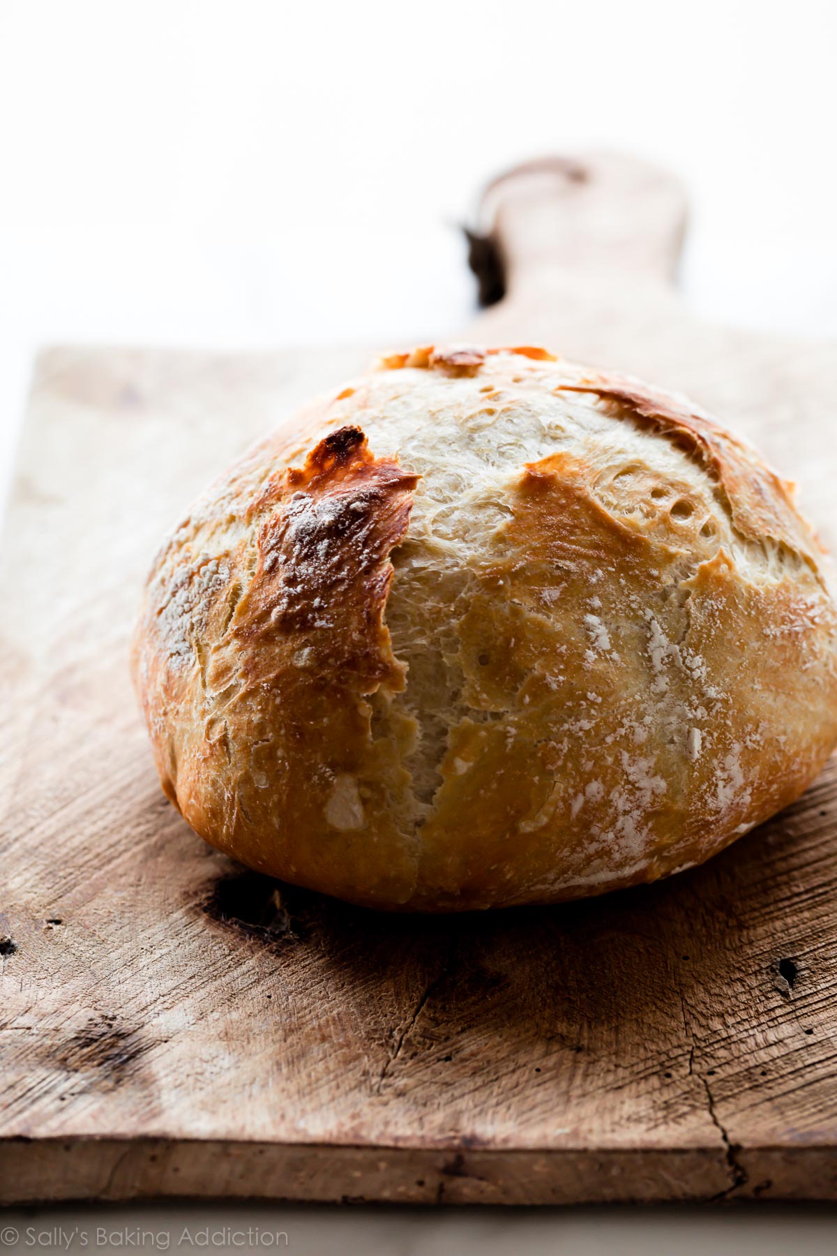 Loaf of no knead bread